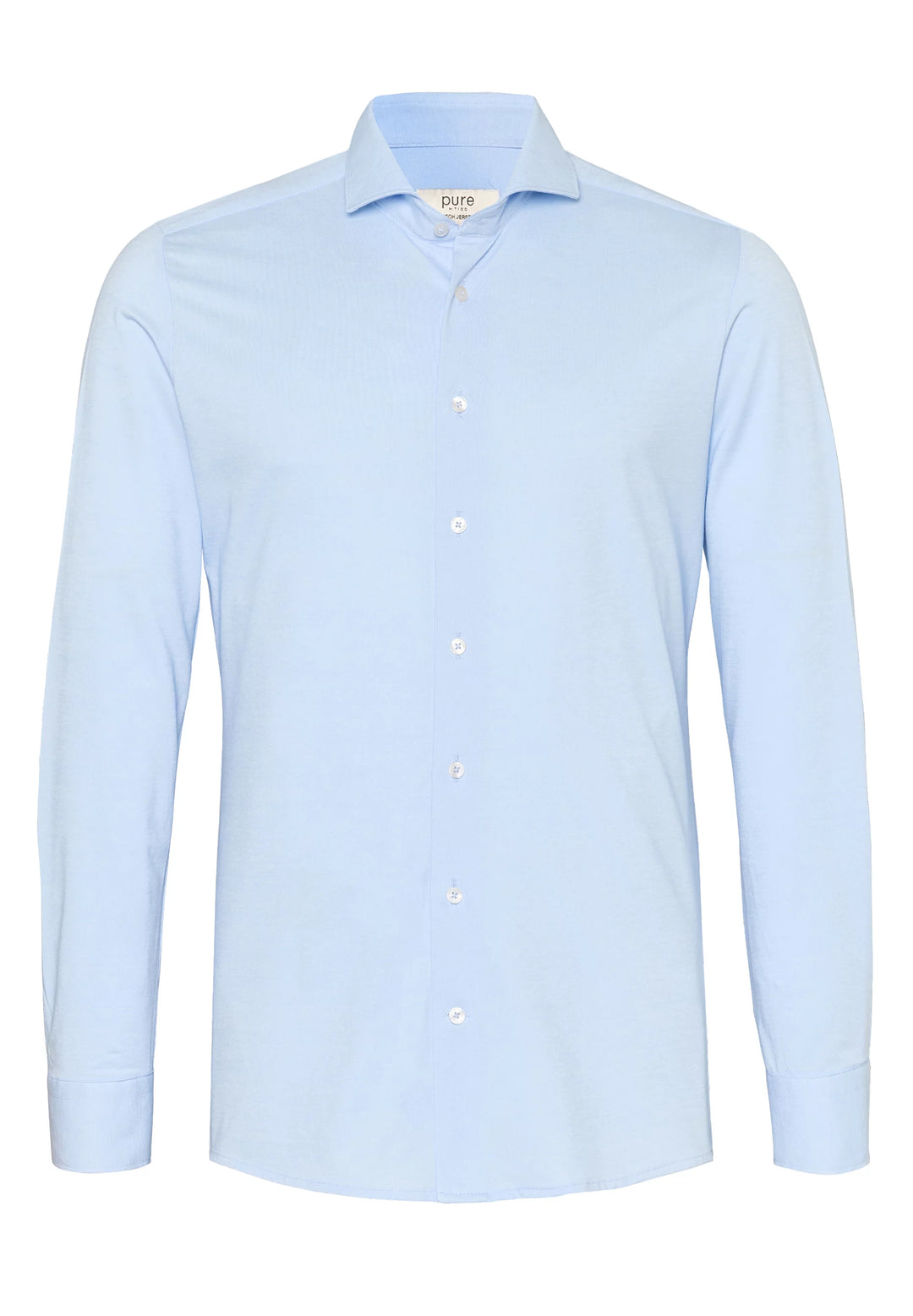 4069-21730 PURE- Tech Jersey Hemd Langarm 100 uni hellblau