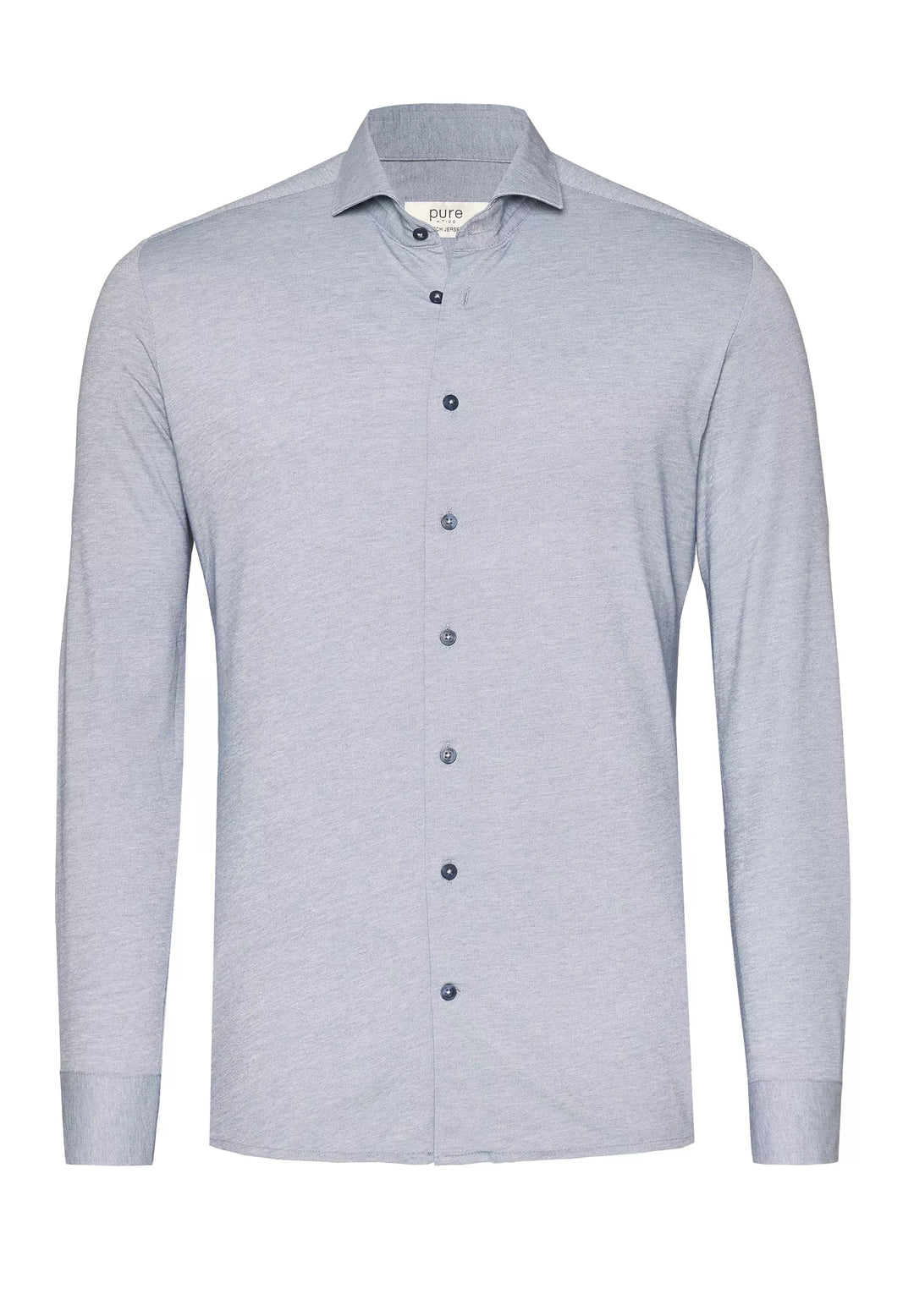 4069-21730 PURE- Tech Jersey Hemd Langarm 110 uni mittelblau
