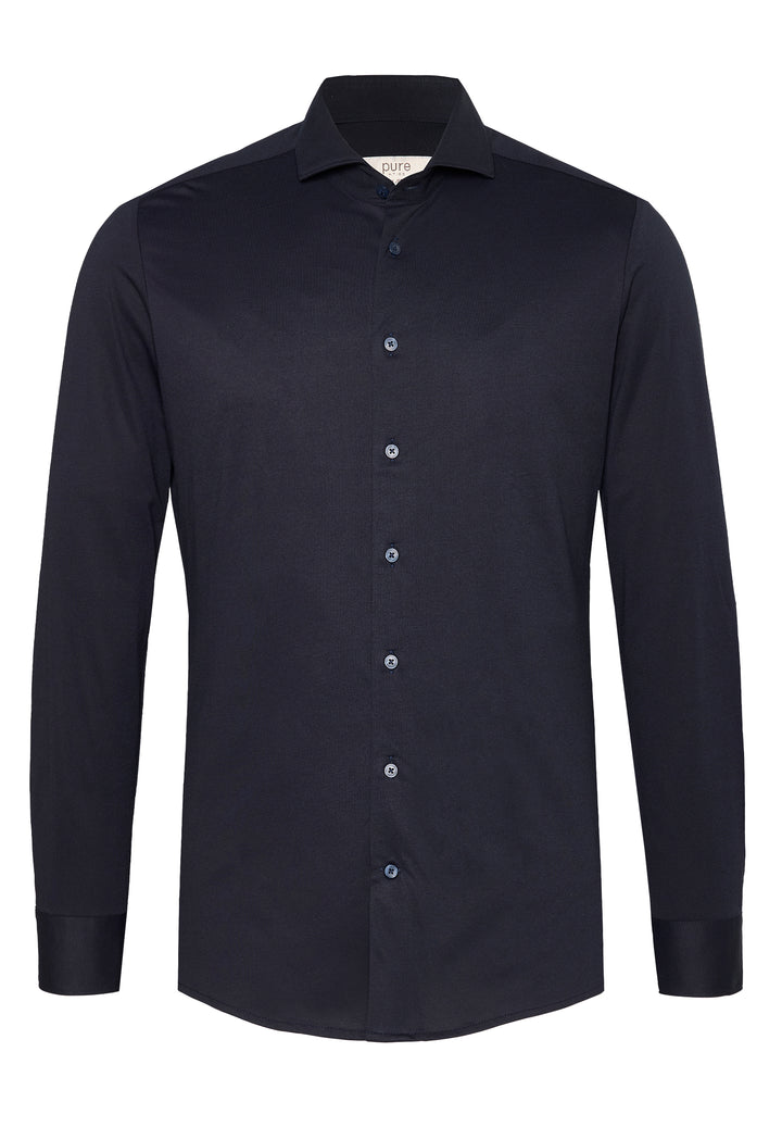 4069-21730 PURE- Tech Jersey Hemd Langarm 130 uni marine