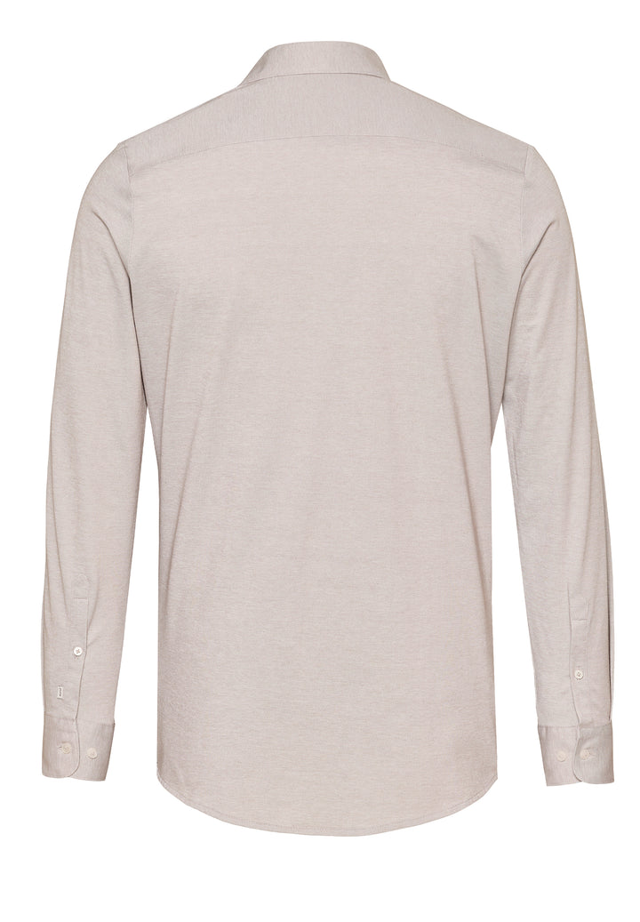 4069-21730 PURE- Tech Jersey Hemd Langarm 210 uni beige