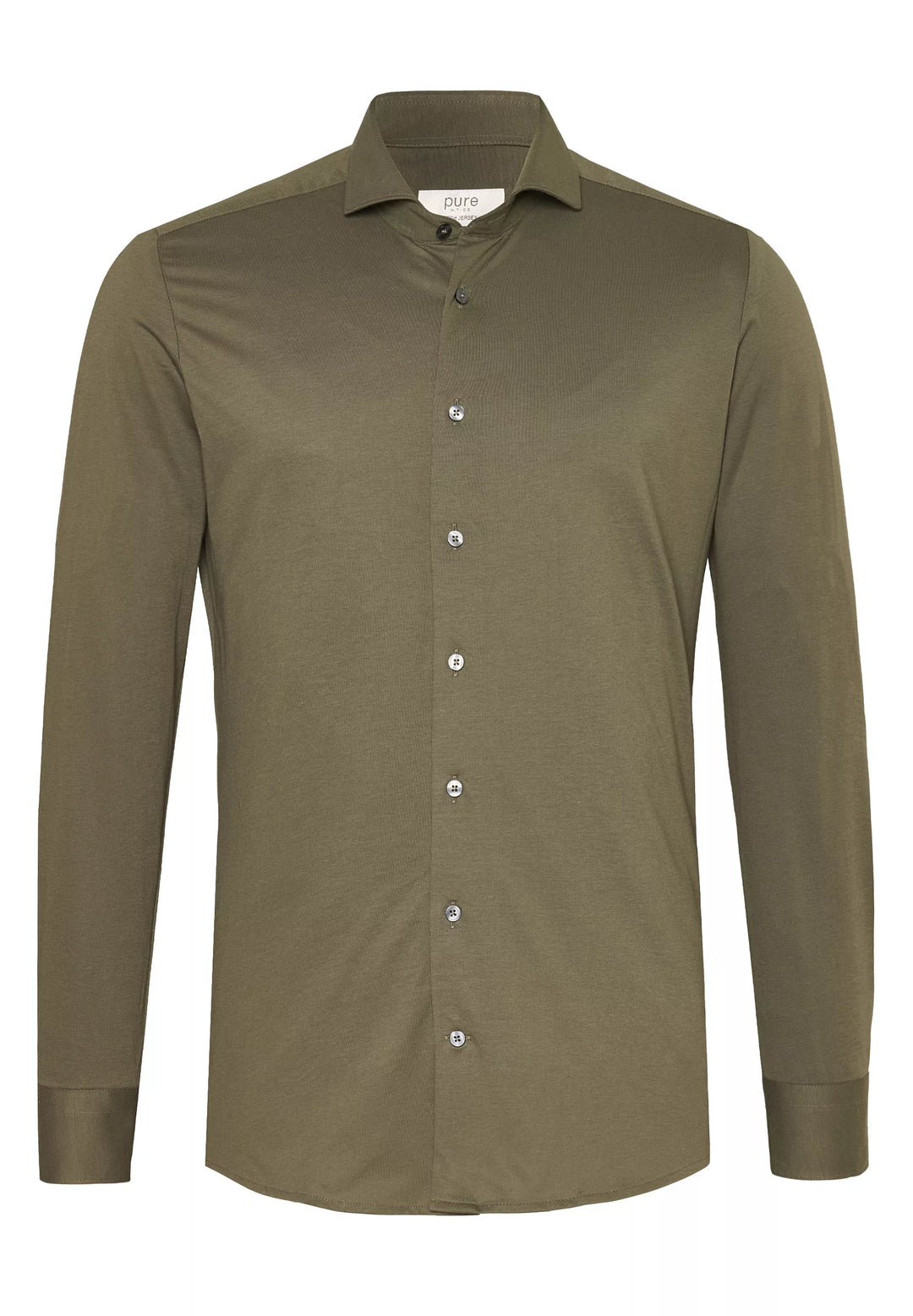 4069-21730 PURE- Tech Jersey Hemd Langarm 430 uni oliv