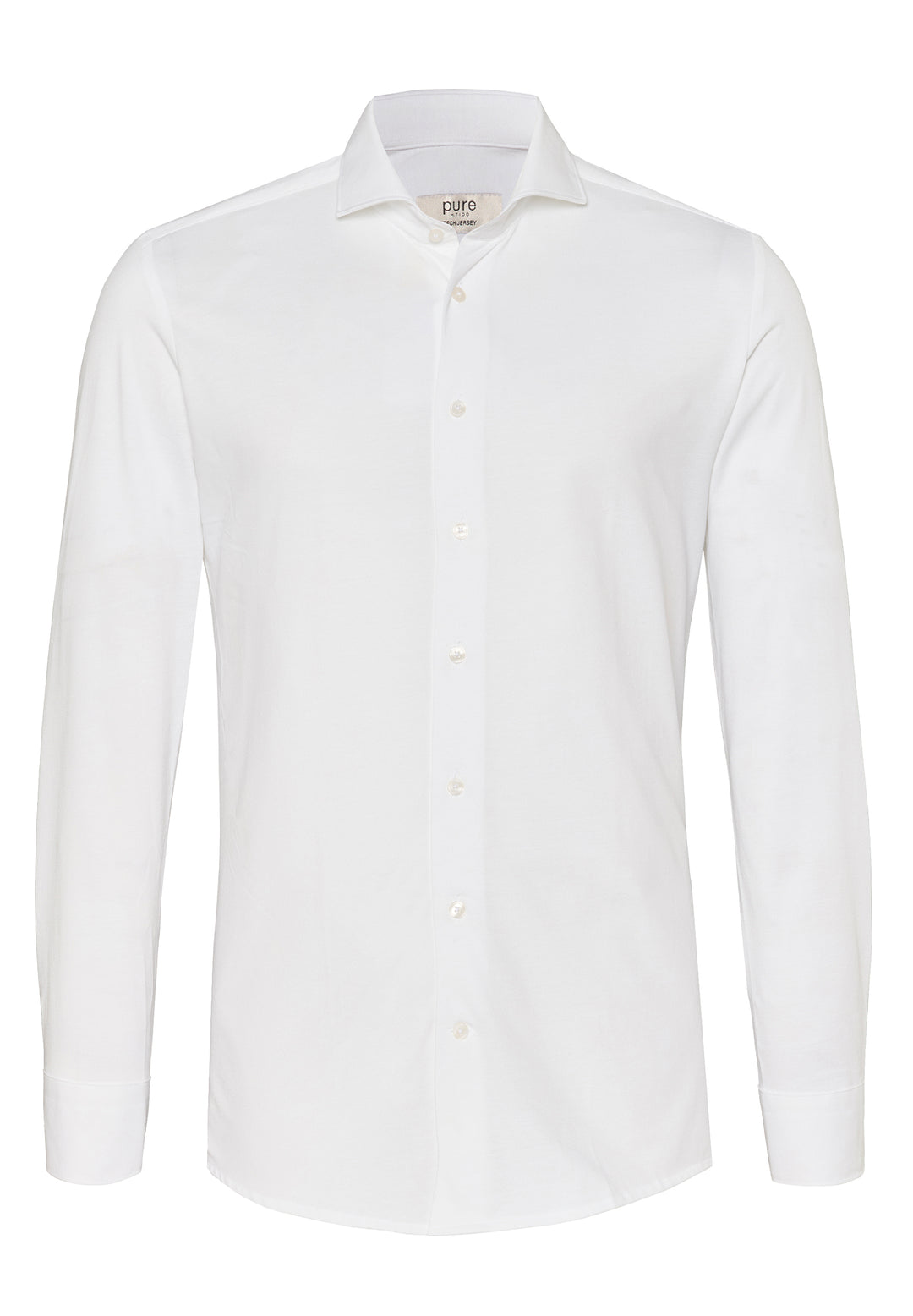 4069-21730 PURE- Tech Jersey Hemd Langarm 900 uni weiß