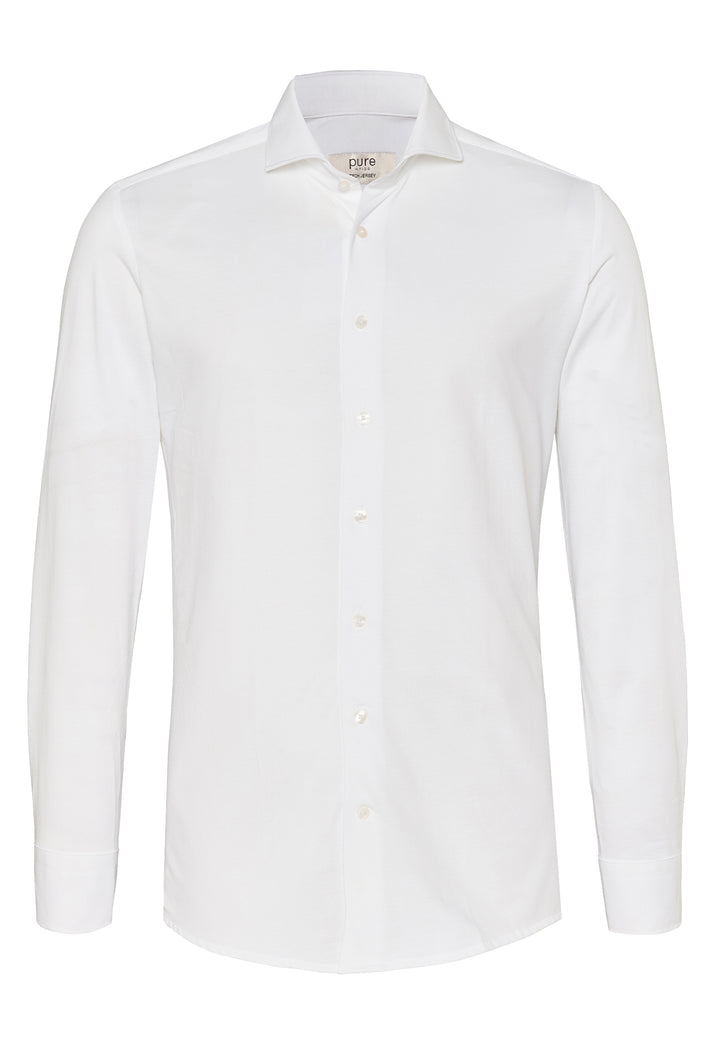 4069-21730 PURE- Tech Jersey Hemd Langarm 900 uni weiß
