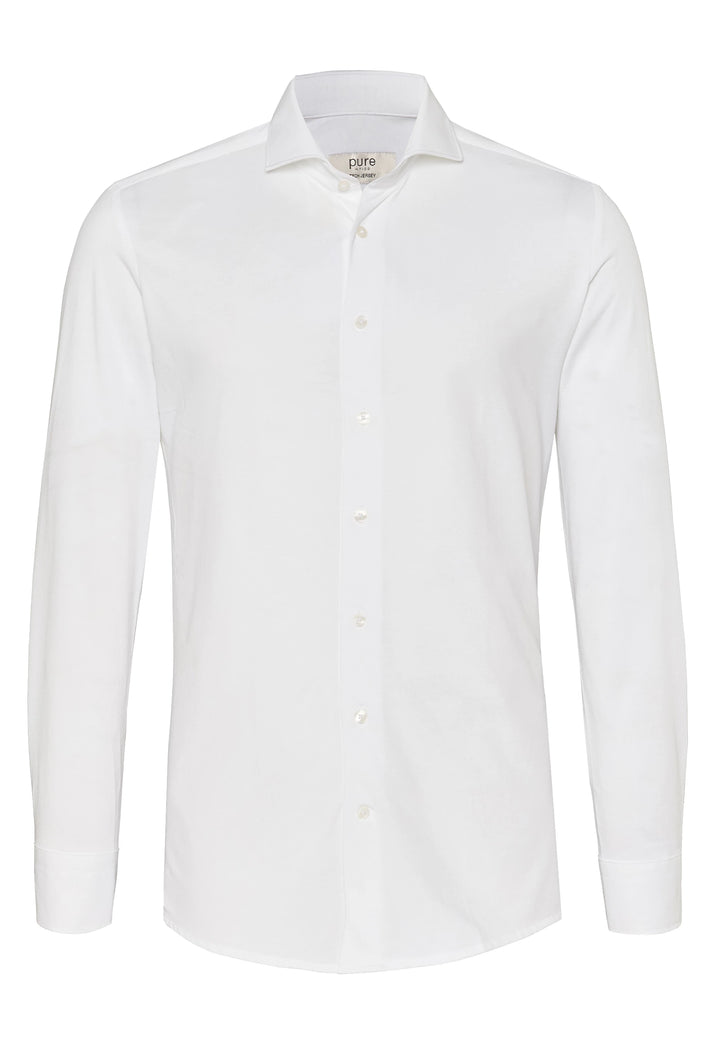4069-21730 PURE- Tech Jersey Hemd Langarm 900 uni weiß