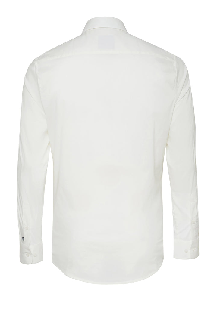 4070-21701 PURE- City Stretch Hemd slim fit Langarm 200 uni ecru