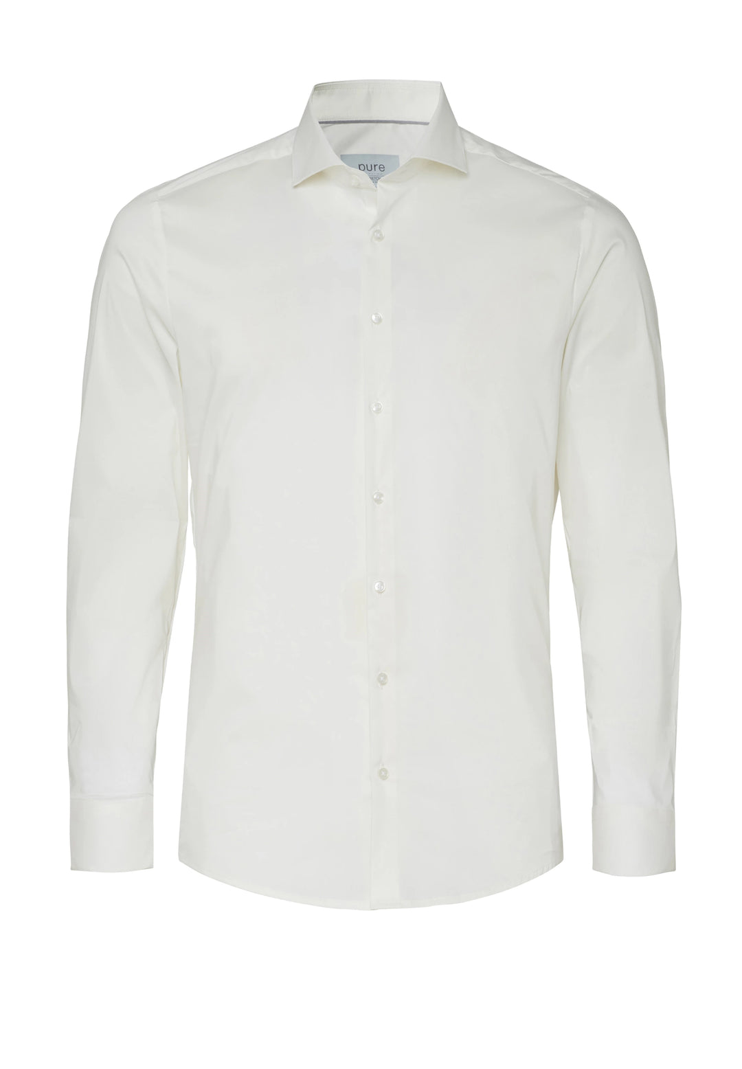 4070-21701 PURE- City Stretch Hemd slim fit Langarm 200 uni ecru
