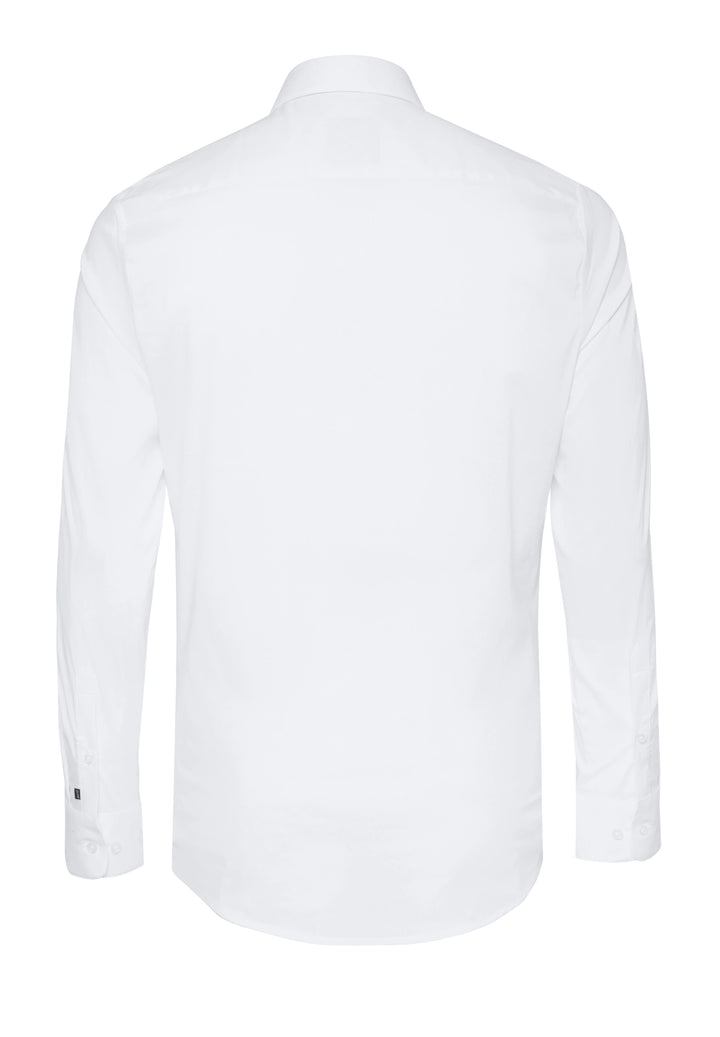 4070-21701 PURE- City Stretch Hemd slim fit Langarm 900 uni weiß