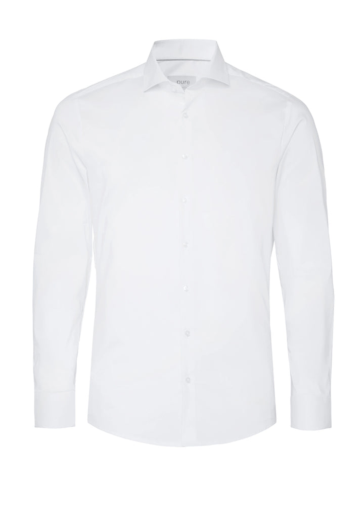 4070-21701 PURE- City Stretch Hemd slim fit Langarm 900 uni weiß