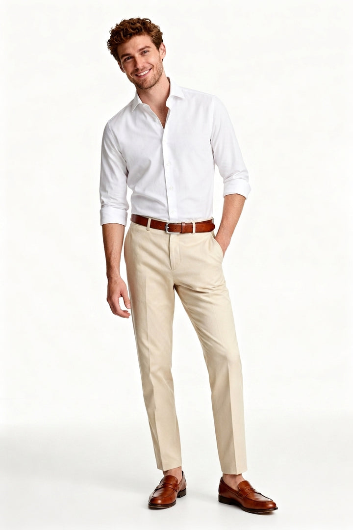 4070-21701 - City Stretch Hemd slim fit - weiss