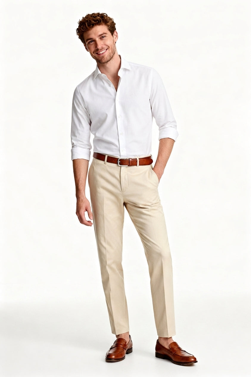 4070-21701 - City Stretch Hemd slim fit - weiss