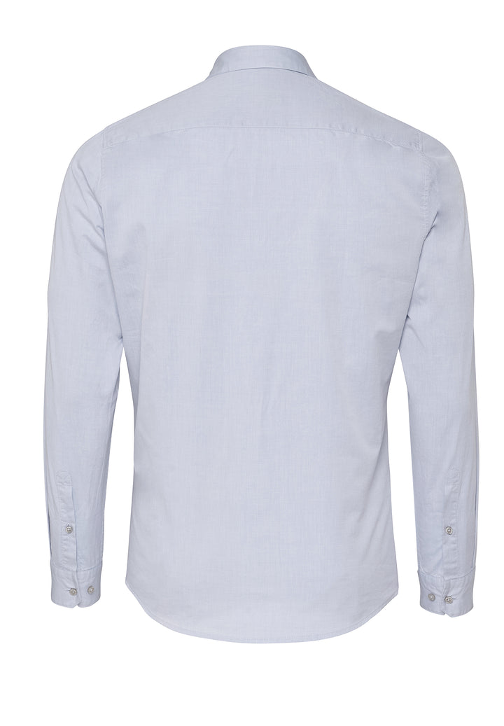 4071-51753 PURE- Urban Hemd Langarm 100 uni hellblau