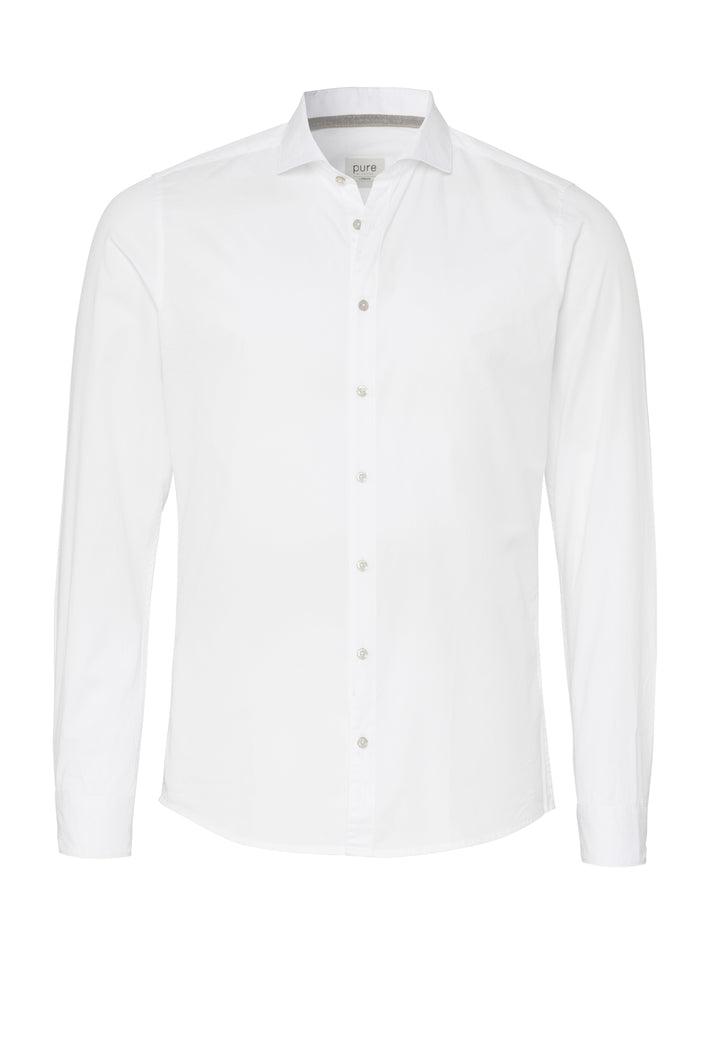 4071-51753 PURE- Urban Hemd Langarm 900 uni weiß