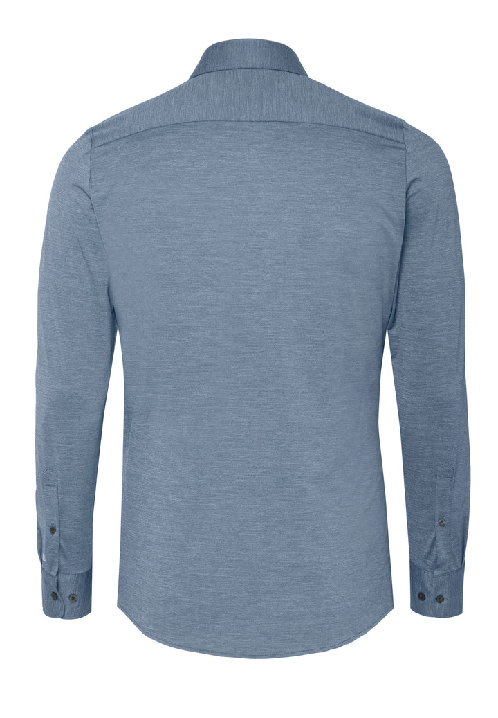 4740-21750 PURE- Functional Hemd Langarm 112 uni mittelblau