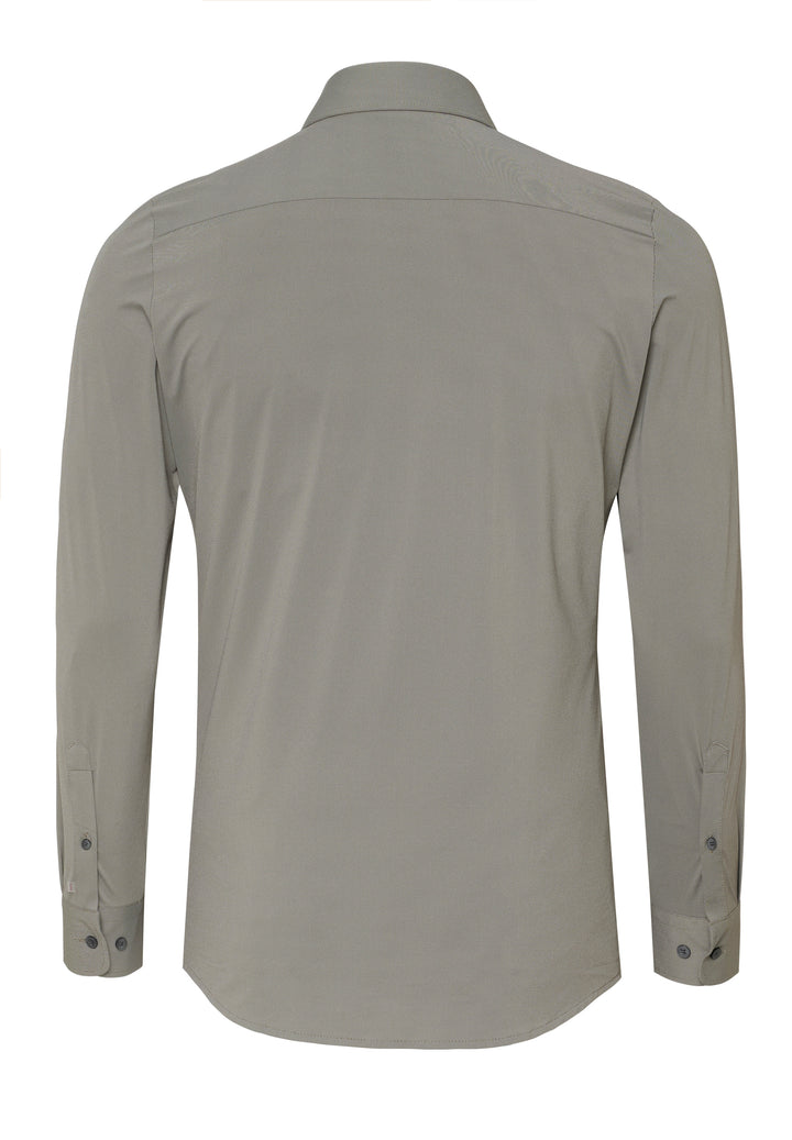 4740-21750 PURE- Functional Hemd Langarm 222 uni hellbraun