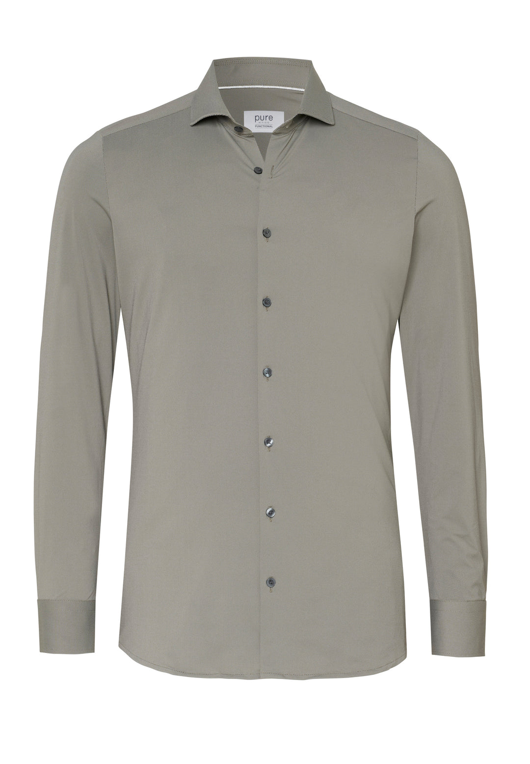 4740-21750 PURE- Functional Hemd Langarm 222 uni hellbraun