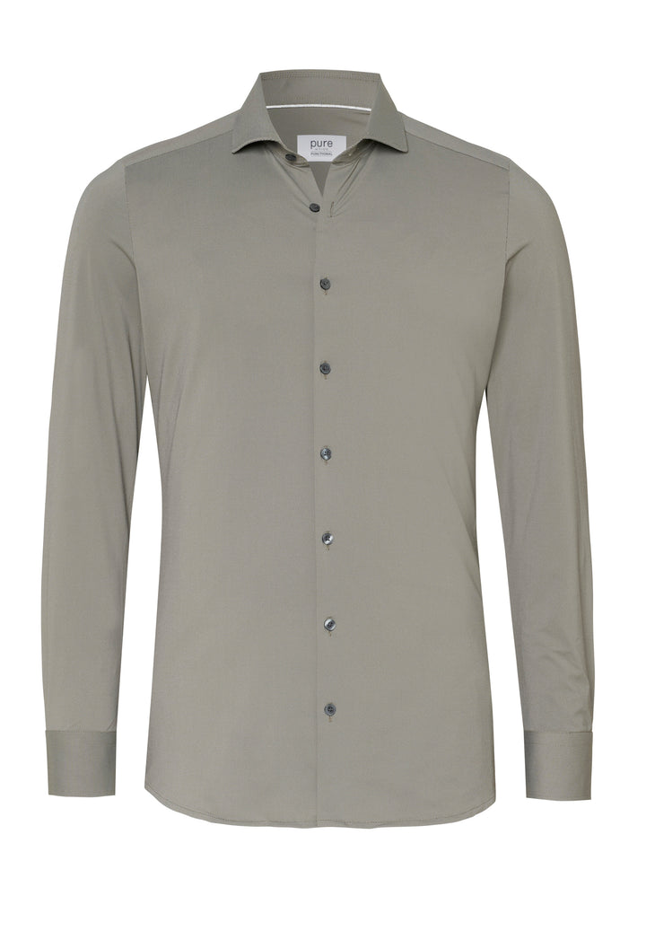 4740-21750 PURE- Functional Hemd Langarm 222 uni hellbraun