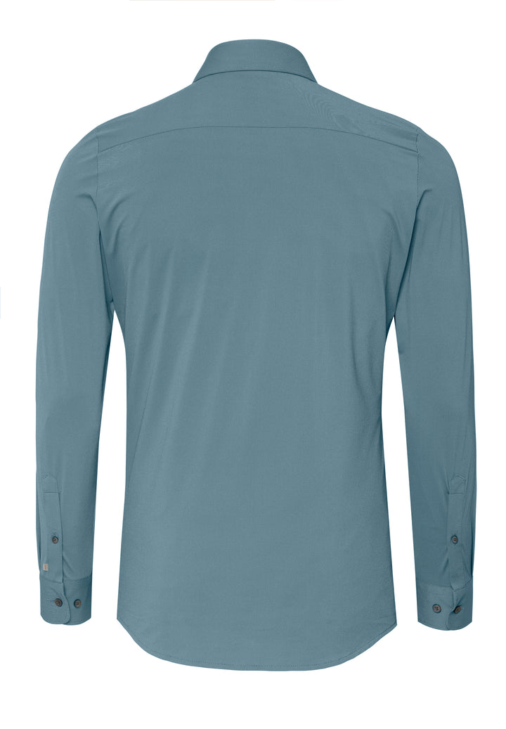 4740-21750 PURE- Functional Hemd Langarm 443 uni azur