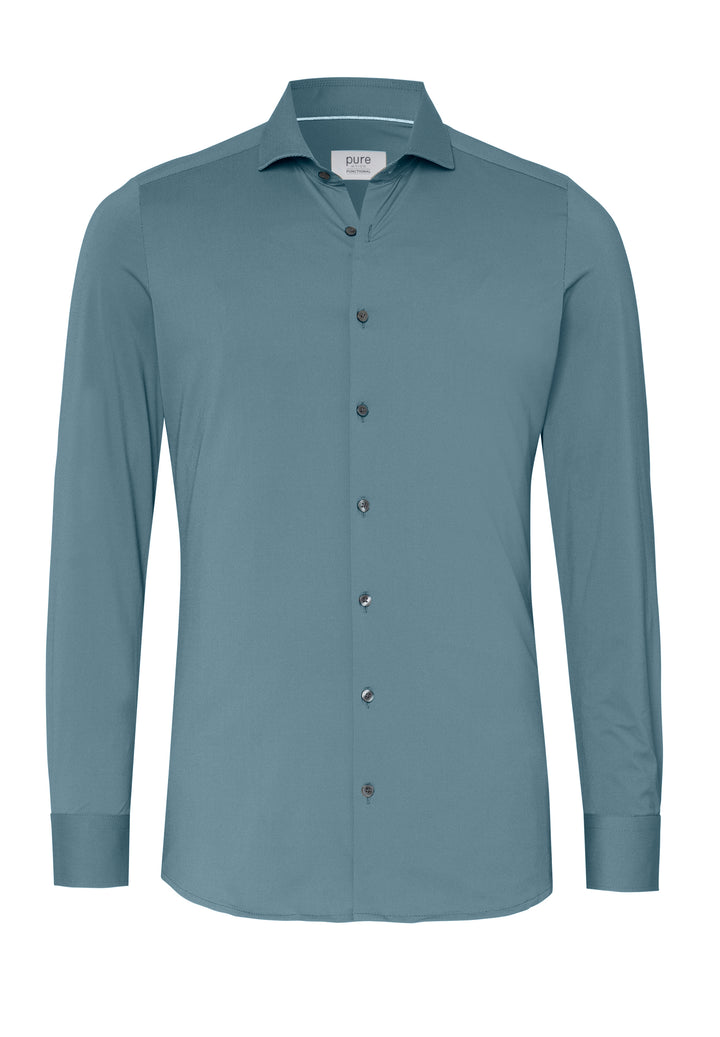 4740-21750 PURE- Functional Hemd Langarm 443 uni azur