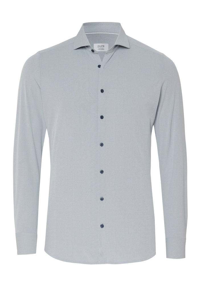 4742-21750 PURE- Functional Hemd Langarm 710 uni grau