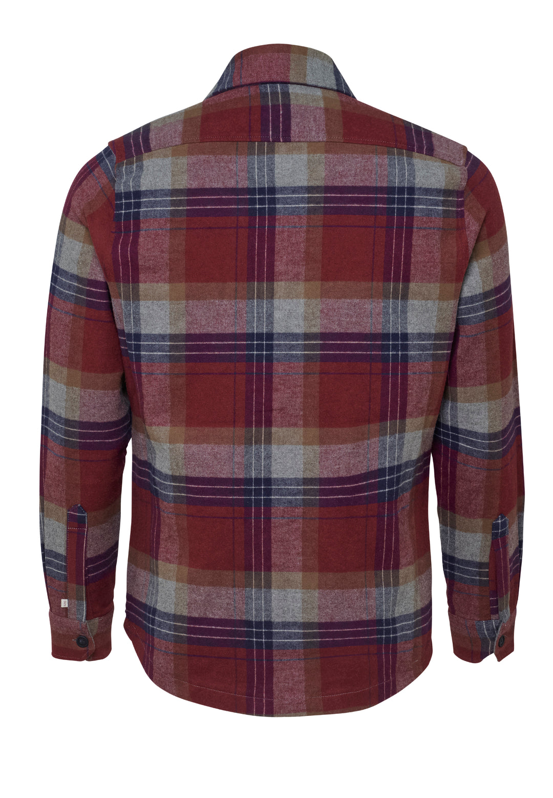 4743-51990 PURE- Casual Overshirt Langarm 357 karo bordeaux