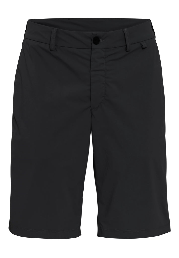 Schwarze 4798-92975 PURE Functional Bermuda mit klassischem Schnitt. Funktionale Herrenshorts mit Gürtelschlaufen und Knopfverschluss.