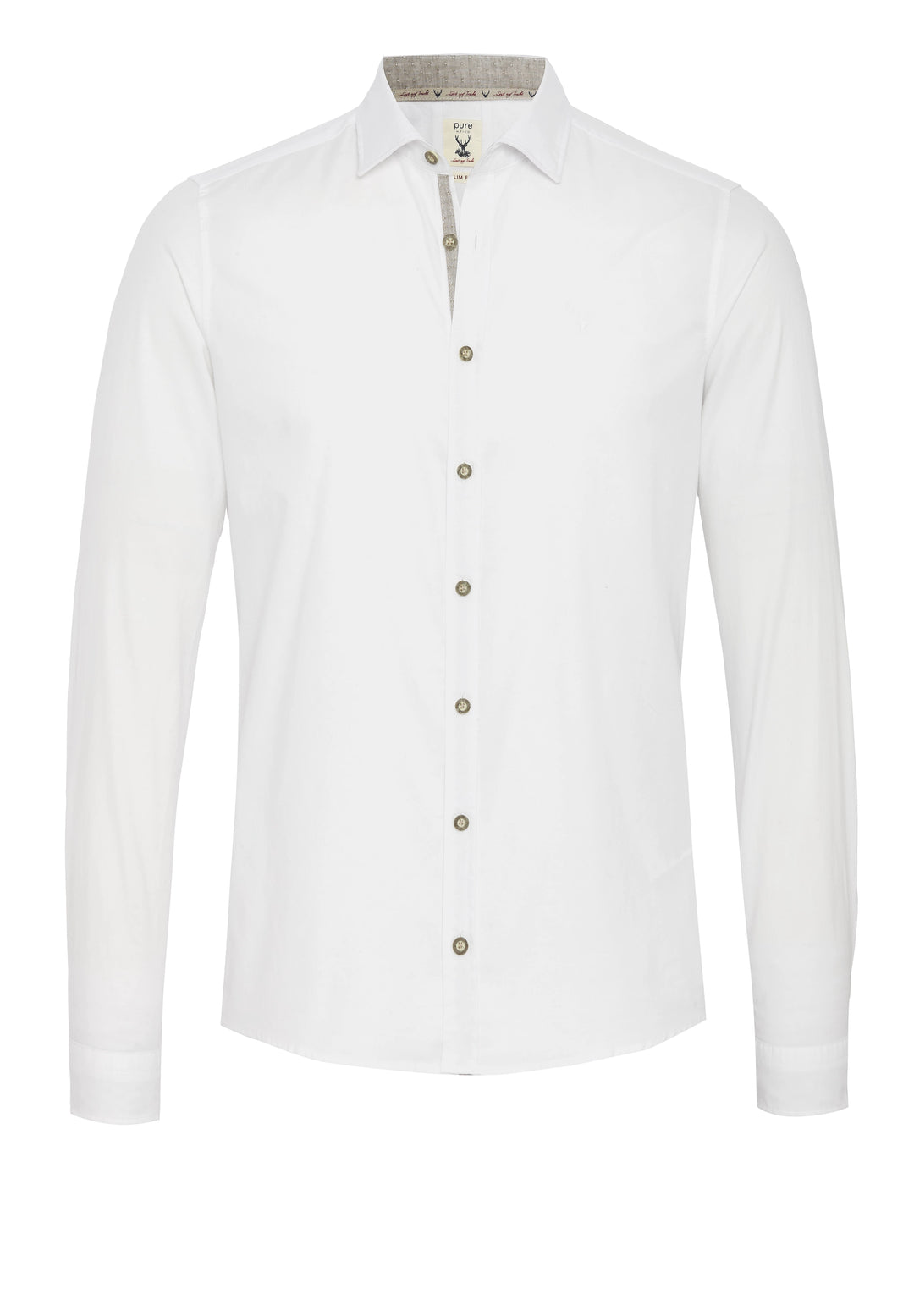 5010-21301 - Tracht Hemd Slim Fit - weiß