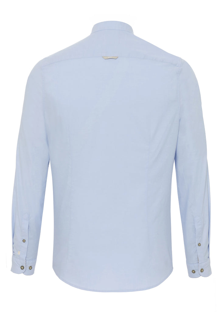 5010-21601 PURE Tracht Hemd slim fit Langarm 100 uni hellblau