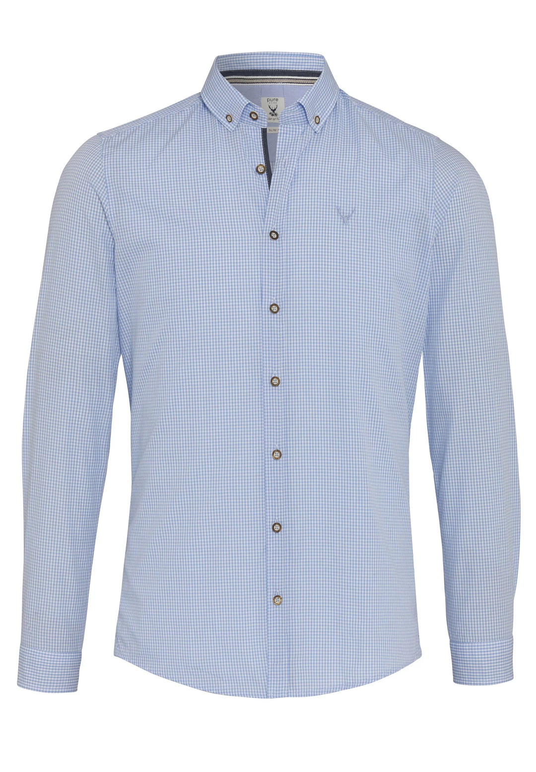 5017-21294 - Tracht Hemd Slim Fit - blau