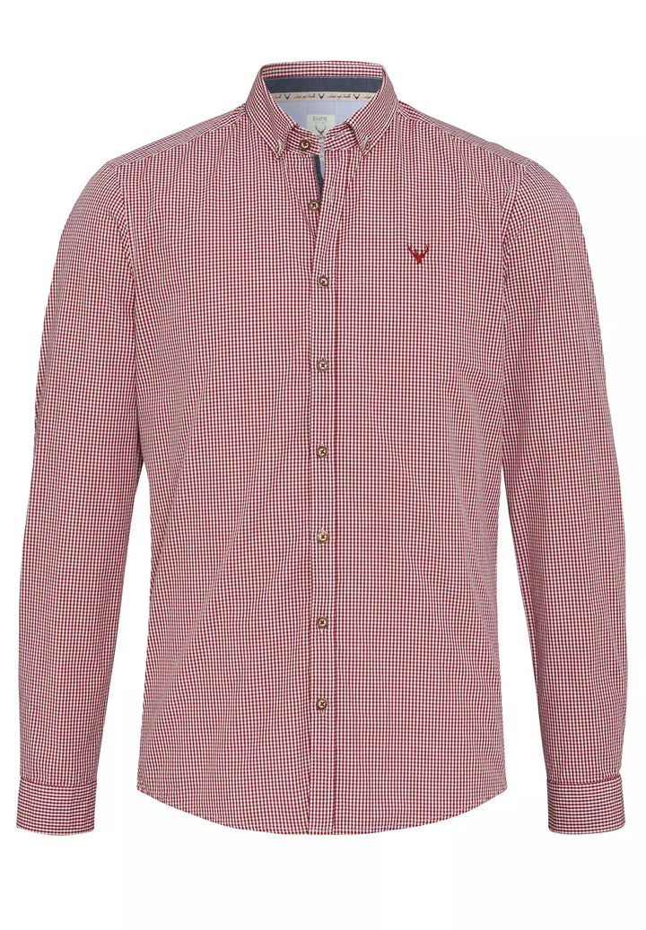 5017-21294 - Tracht Hemd Slim Fit - rot