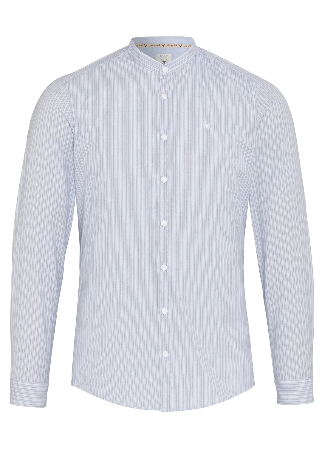 5019-21682 - Tracht Hemd Slim Fit - Streifen blau