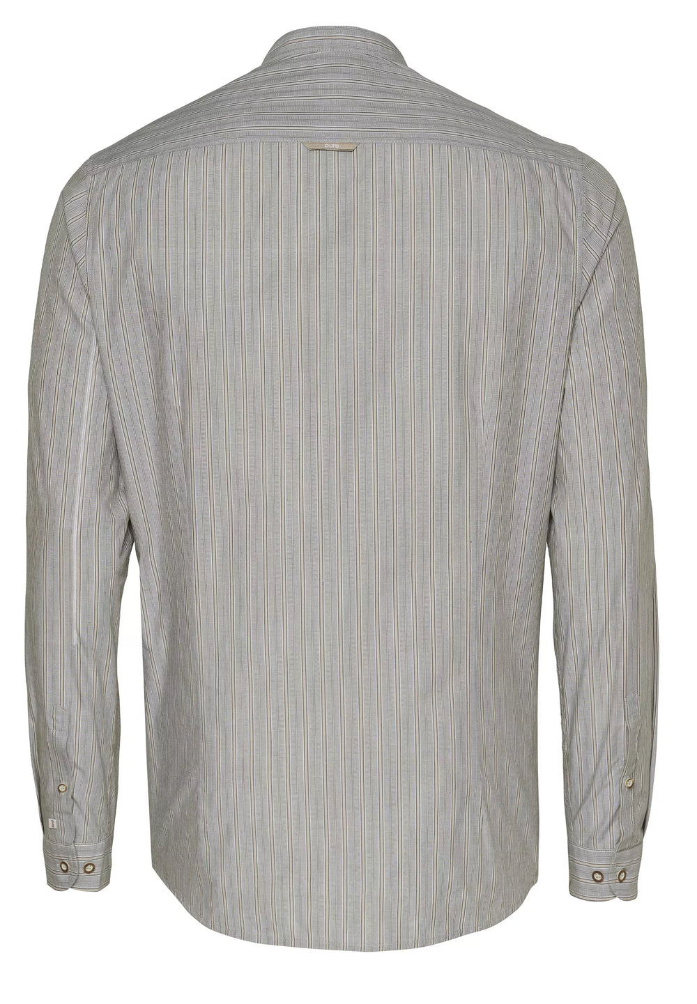 5022-21696 PURE Tracht Hemd slim fit Langarm 466 streifen oliv