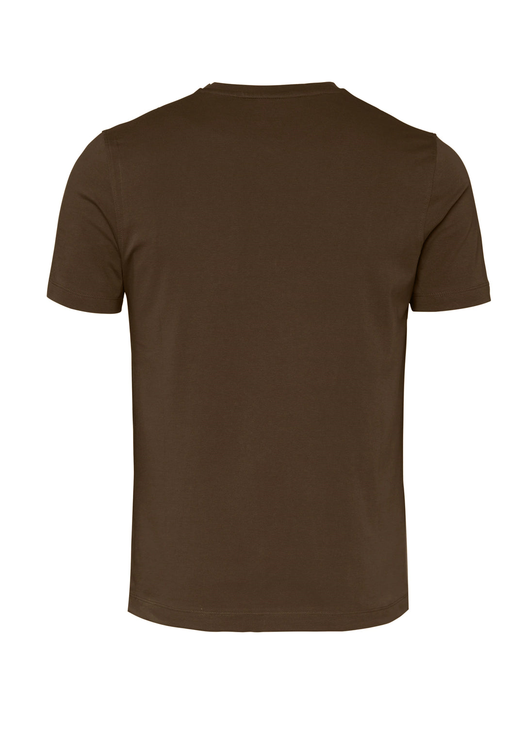 6001-92977 Pure T-Shirt V-Neck slim fit Halbarm 230 uni mittelbraun