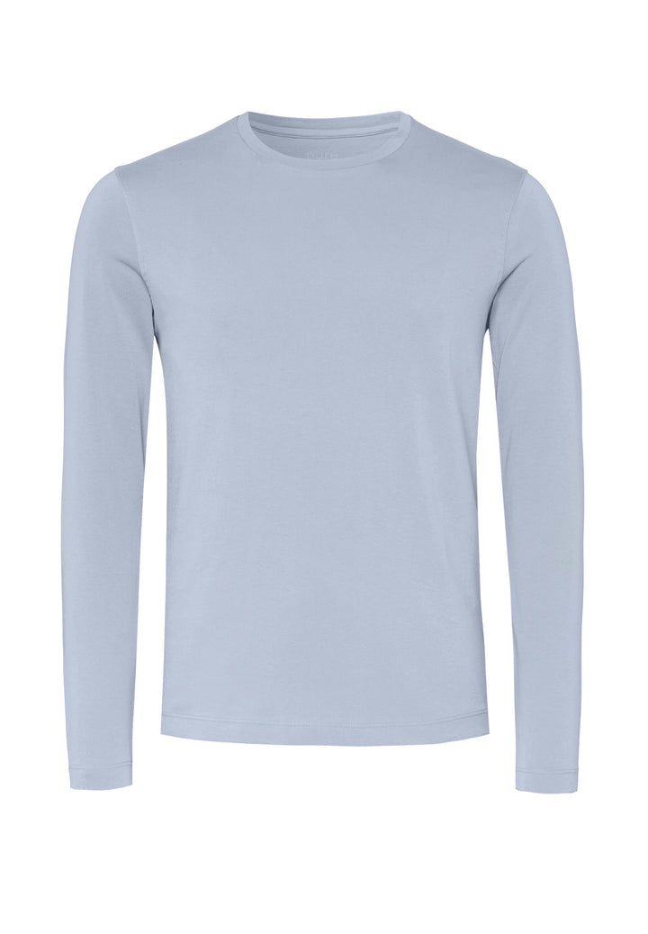 6002-91970 Pure Shirt Rundhals slim fit Langarm 100 uni hellblau