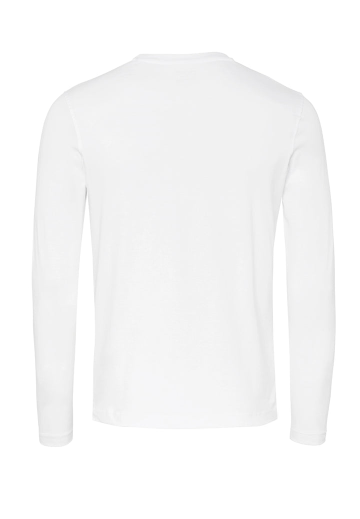 6002-91970 Pure Shirt Rundhals slim fit Langarm 900 uni weiß