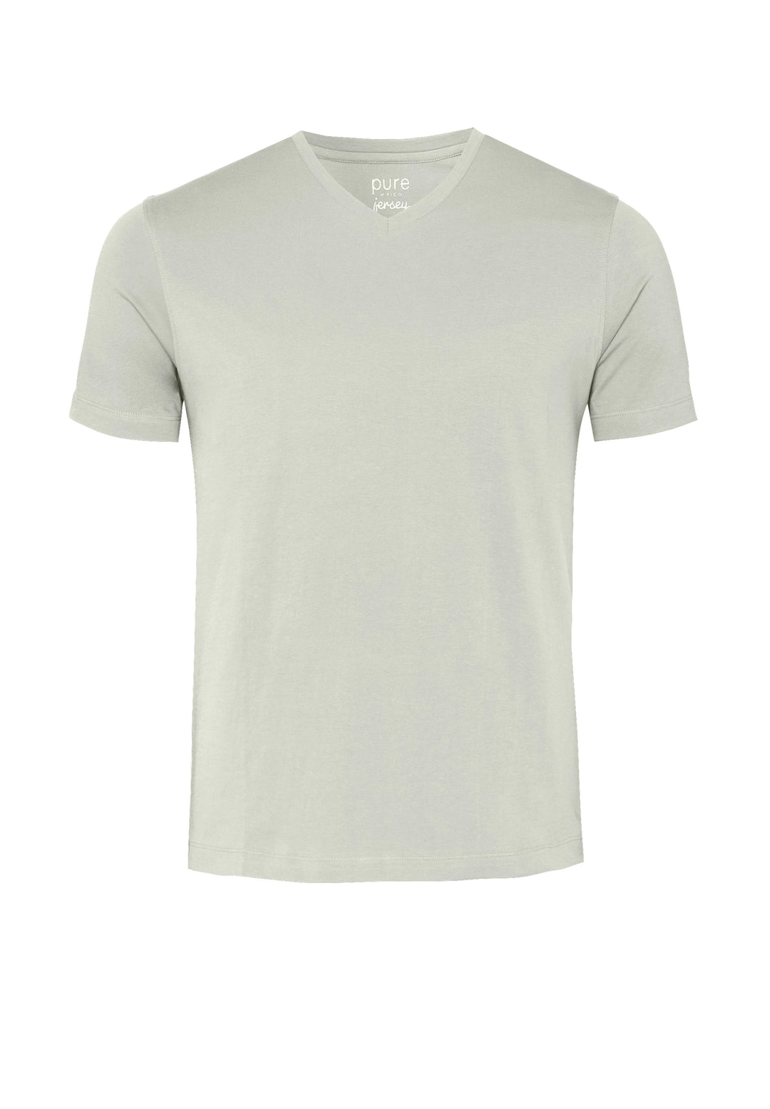 6006-92977 Pure T-Shirt V-Neck slim fit Halbarm 205 uni sand