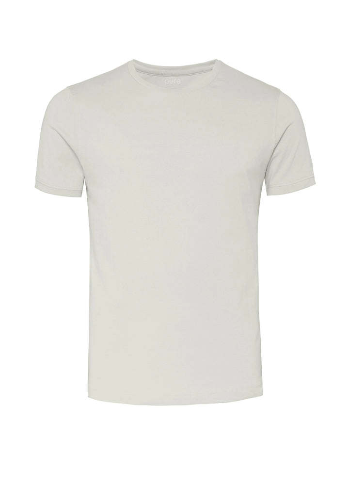 6007-92975 Pure T-Shirt Rundhals slim fit Halbarm 205 uni sand