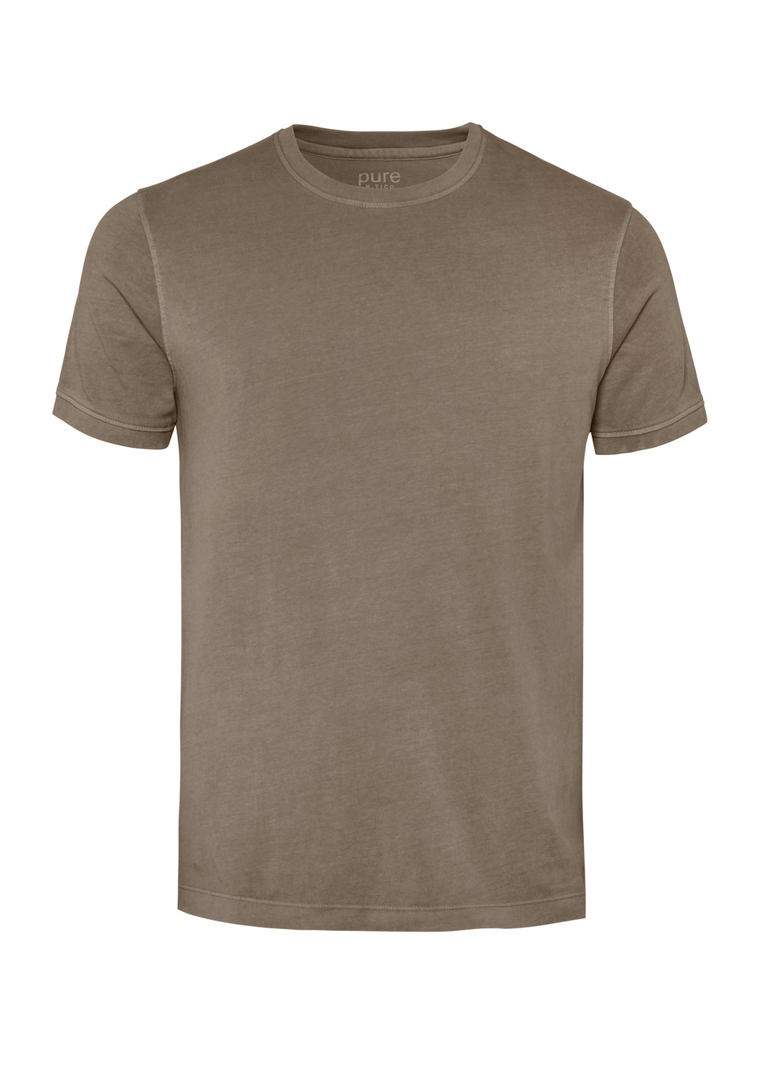 6007-92975 Pure T-Shirt Rundhals slim fit Halbarm 210 uni beige