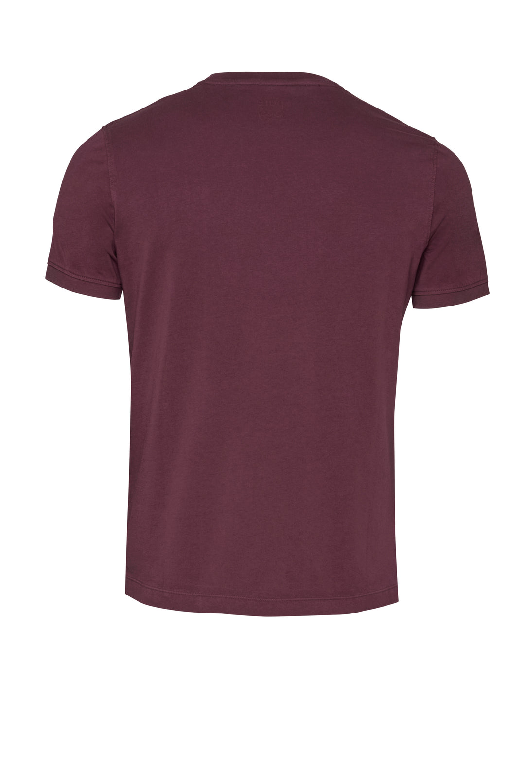 6007-92975 Pure T-Shirt Rundhals slim fit Halbarm 331 uni bordeaux