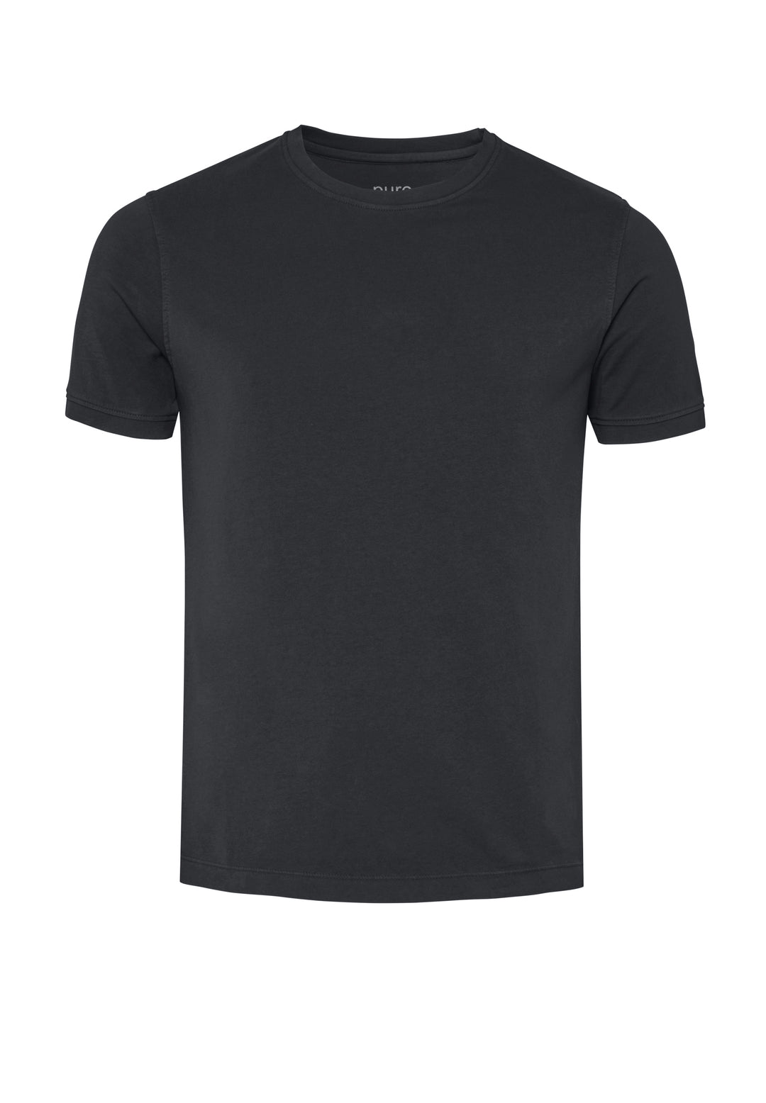 6007-92975 Pure T-Shirt Rundhals slim fit Halbarm 740 uni anthrazit