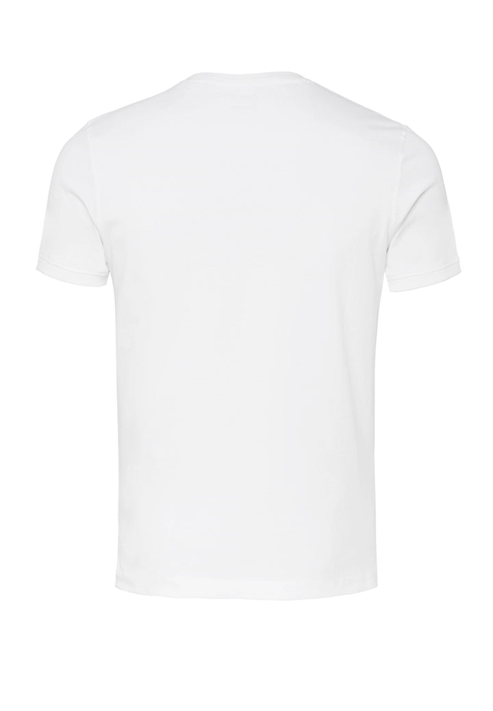 6007-92975 Pure T-Shirt Rundhals slim fit Halbarm 900 uni weiß