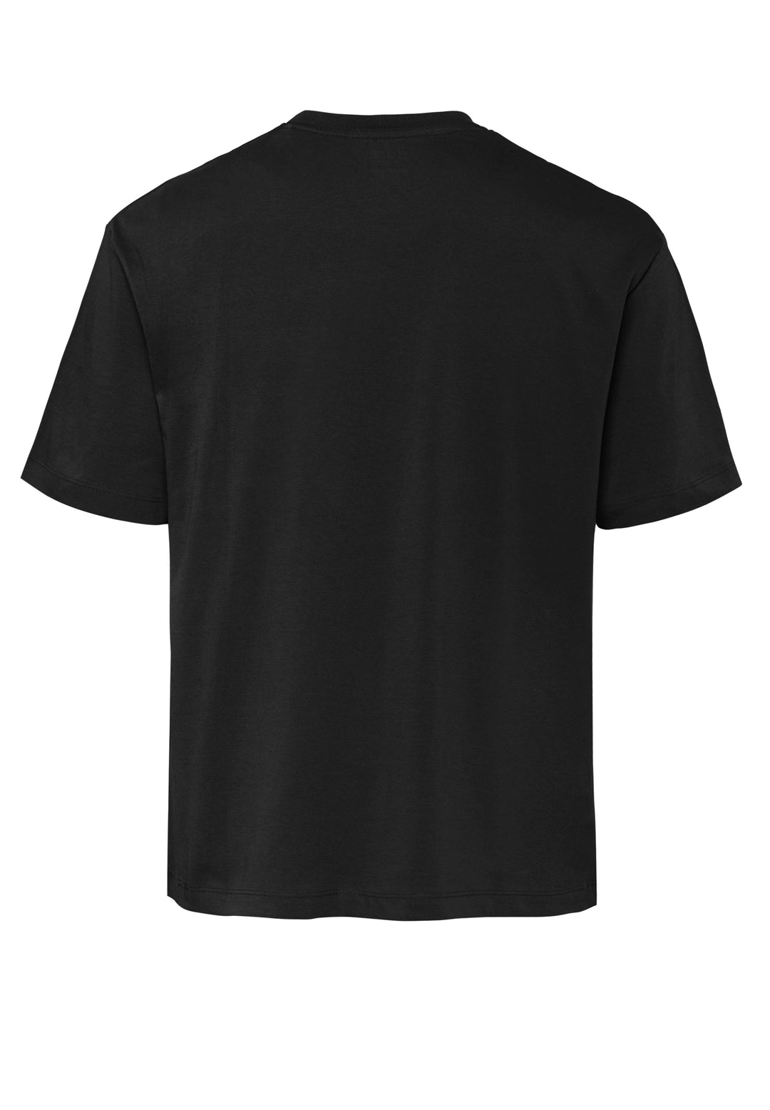 6009-92973 Pure T-Shirt Rundhals slim fit Halbarm 001 uni schwarz