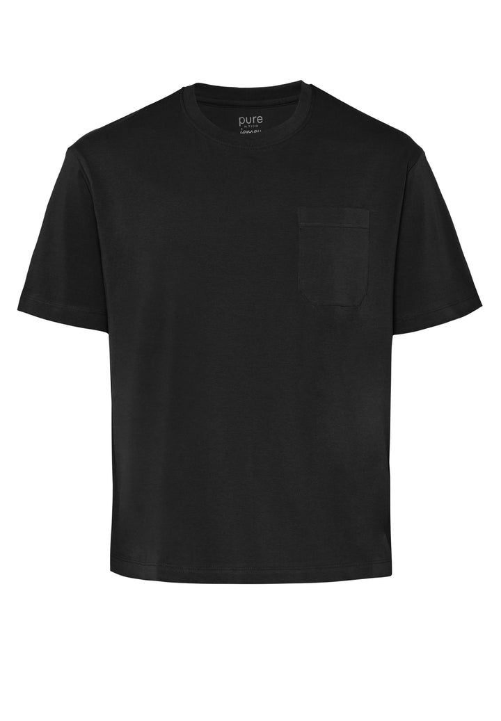 6009-92973 - T-Shirt Rundhals slim fit - schwarz