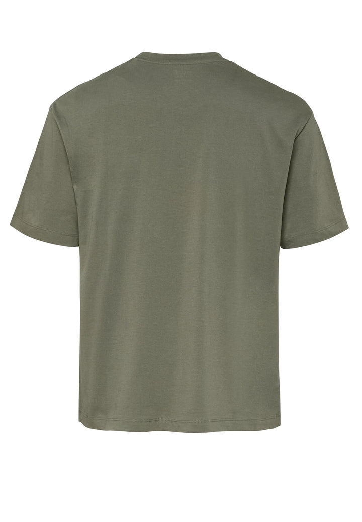 6009-92973 Pure T-Shirt Rundhals slim fit Halbarm 430 uni oliv