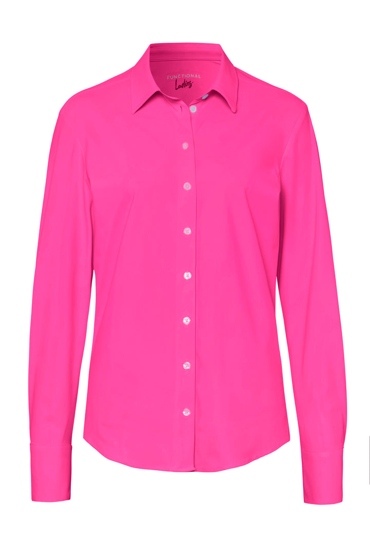 7700-91911 PURE- Functional Bluse Langarm 343 uni pink