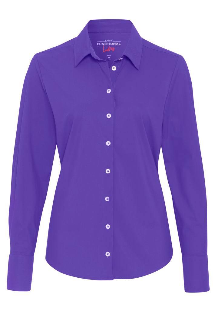 7700-91911 PURE- Functional Bluse Langarm 805 uni violett