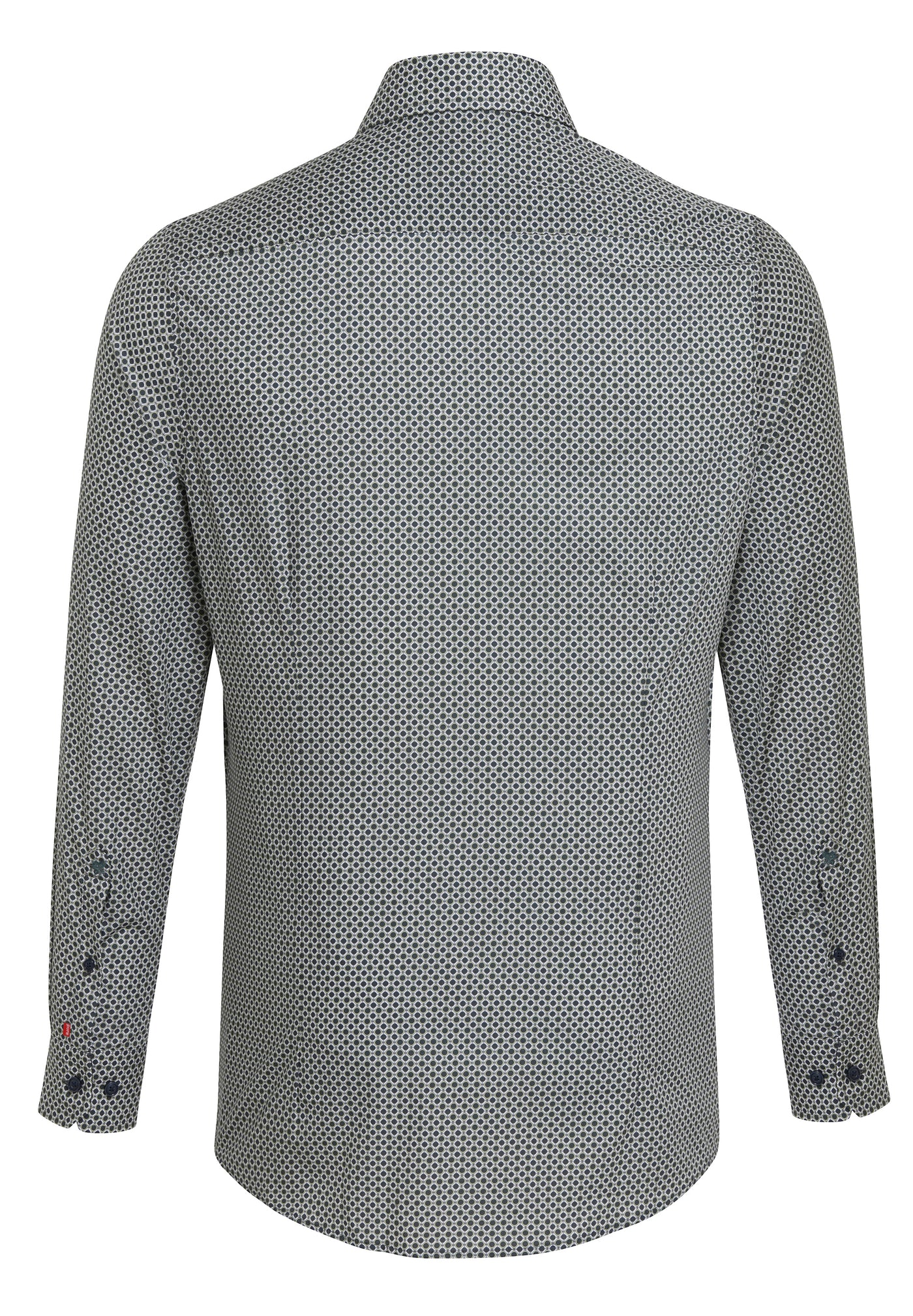 D71024-21103 PURE- City Hemd slim fit Langarm 476 druck oliv