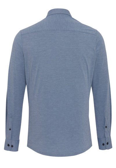 D71306-21155 PURE- Functional Hemd Langarm 110 uni mittelblau