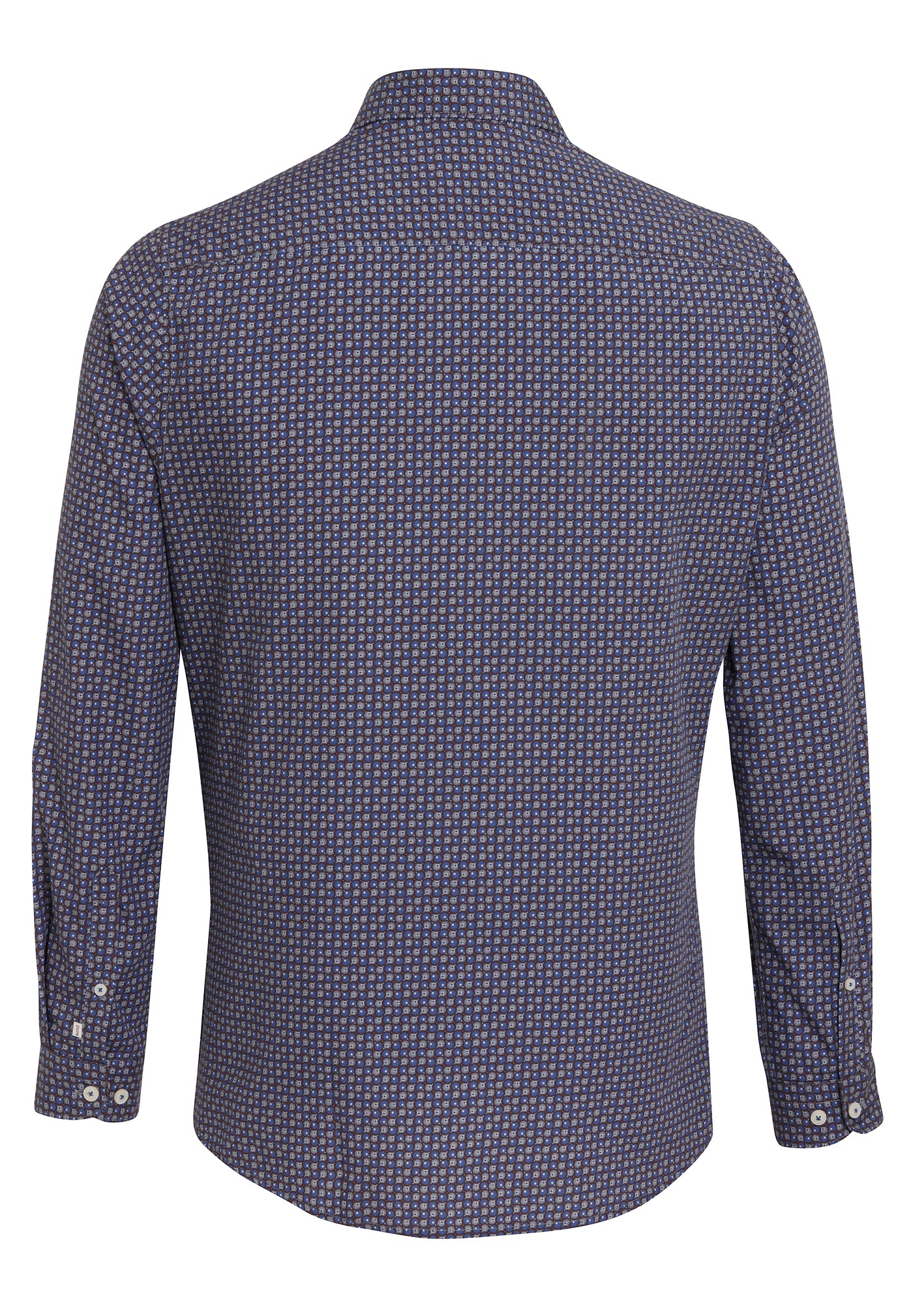 D71502-51103 PURE- Casual Hemd Langarm 176 druck dunkelblau