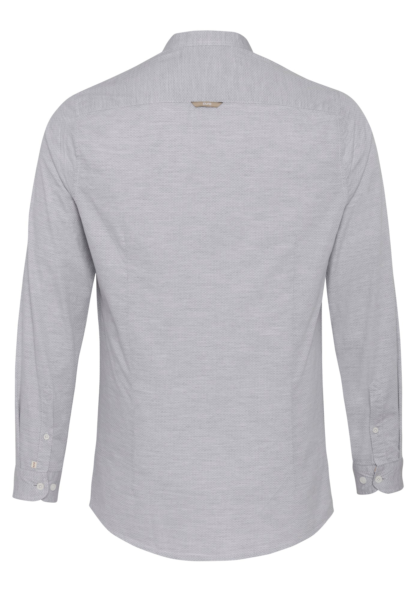 D72610-21697 PURE Tracht Hemd slim fit Langarm 700 uni silber