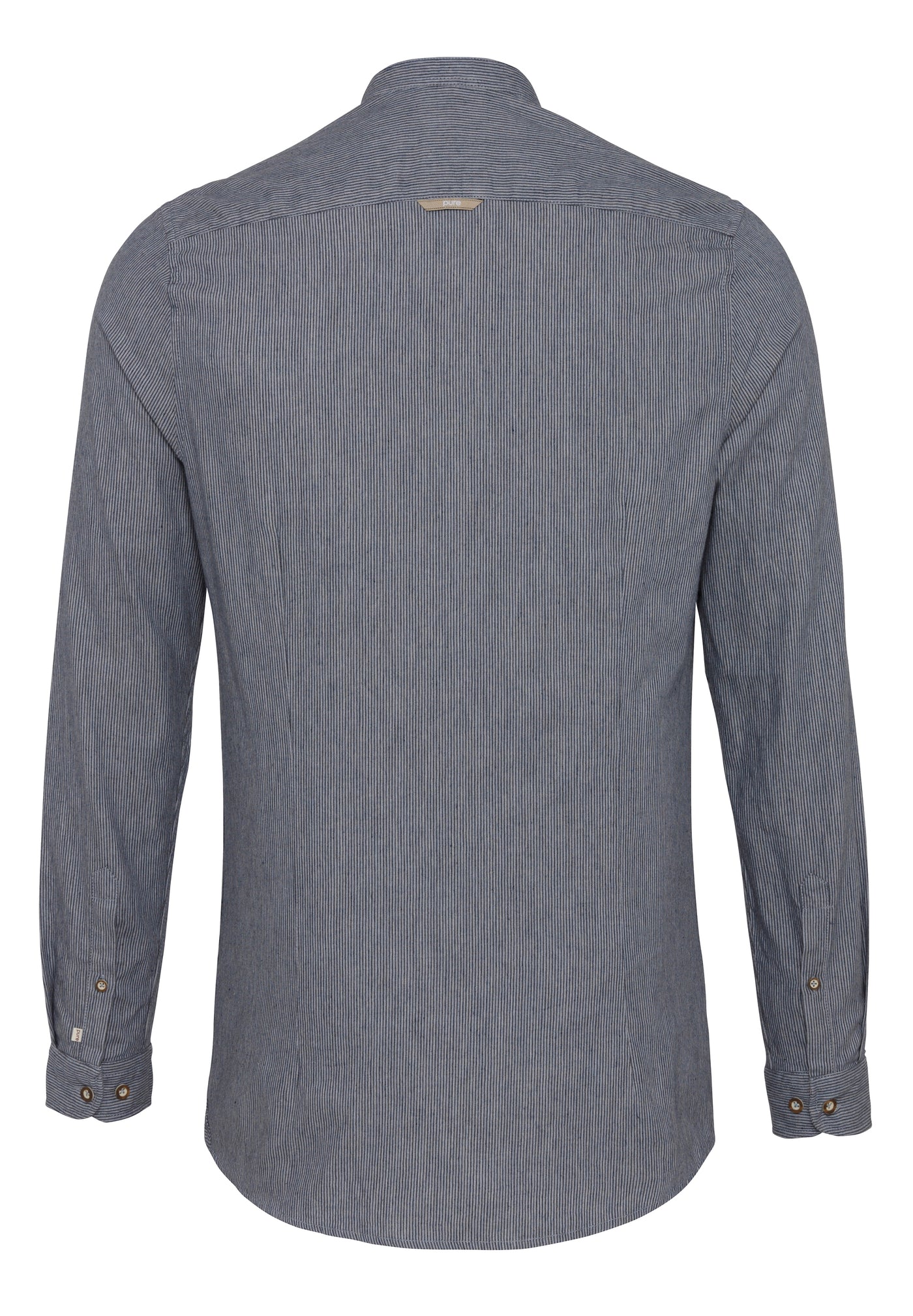 D72620-21693 PURE Tracht Hemd slim fit Langarm 166 streifen dunkelblau